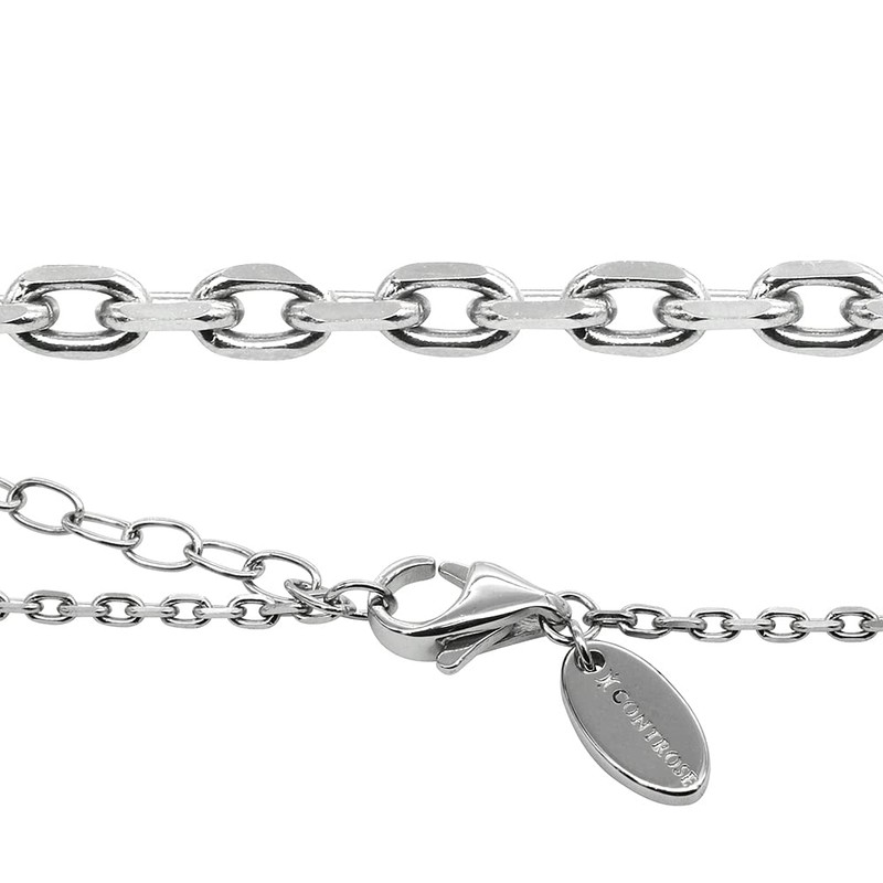 Controse Skull Necklace - cool skull pendant with 42 crystals