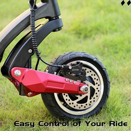 DYISLAND LD-210S Hydraulic Disc Brakes Set，2-PIN/Power-Off Hydraulic Brake kit for Electric Scooter/E-Scooter(R-R brakes（Black）)