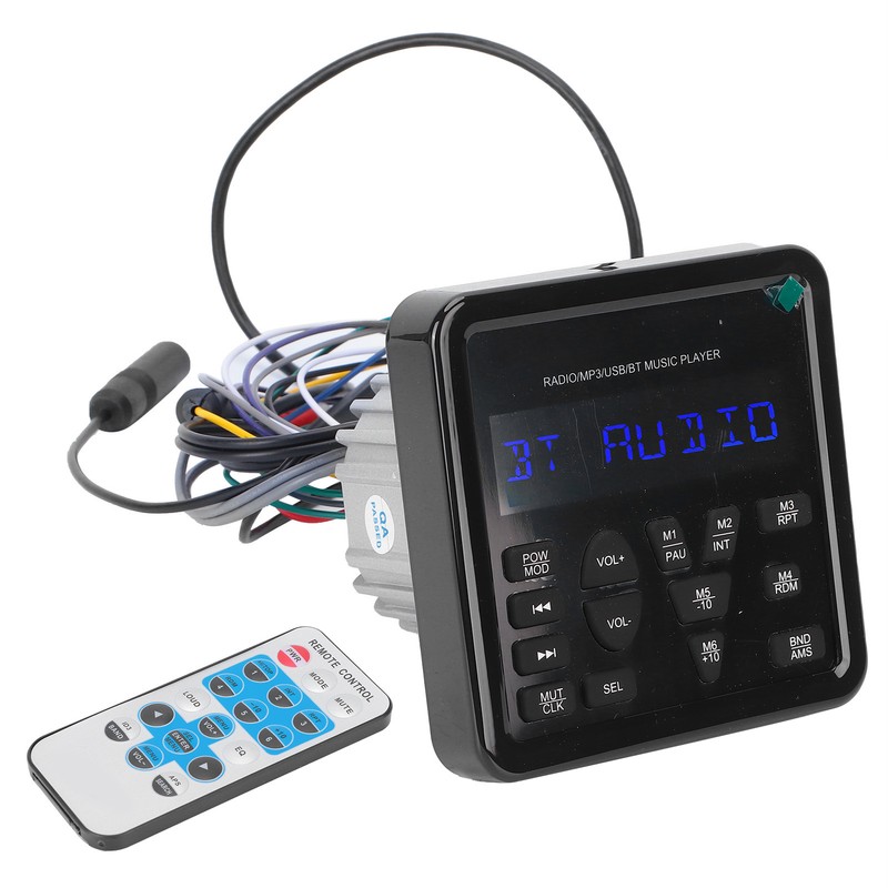 Digital Player USB Bluetooth Waterproof Multifunctional for Automobile Yacht Saloon