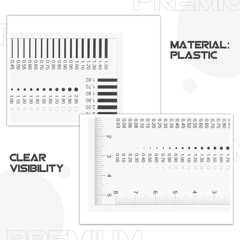High Precision Gauge Film Ruler for Scratch Inspection, Defect Detection,