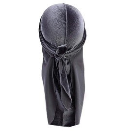 WHITE FANG CA424 Turban Cap, Bandana Hat, Headband, UV Protection, UV Protection, Velvet (04: Red)