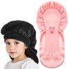 Lnngub 2 Packs Long Hair Bonnet for Sleeping, Silk Bonnet