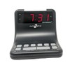 DEAFWORKS Futuristic 2 Silent Alarm Clock with Bright Flashing LED