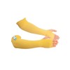 Kezzled- Protective Arm Sleeves with Thumbhole, Cut/Scratch/Heat Resistant Arm sleeves with UV Protectors Abrasion Safety for Garden Kitchen Work – Yellow-18Inches Made with Kevlar by DuPont