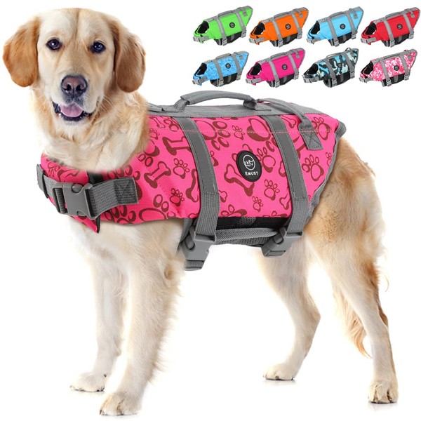 EMUST Dog Life Jacket, Lightweight Dog Life Vests with Rescue