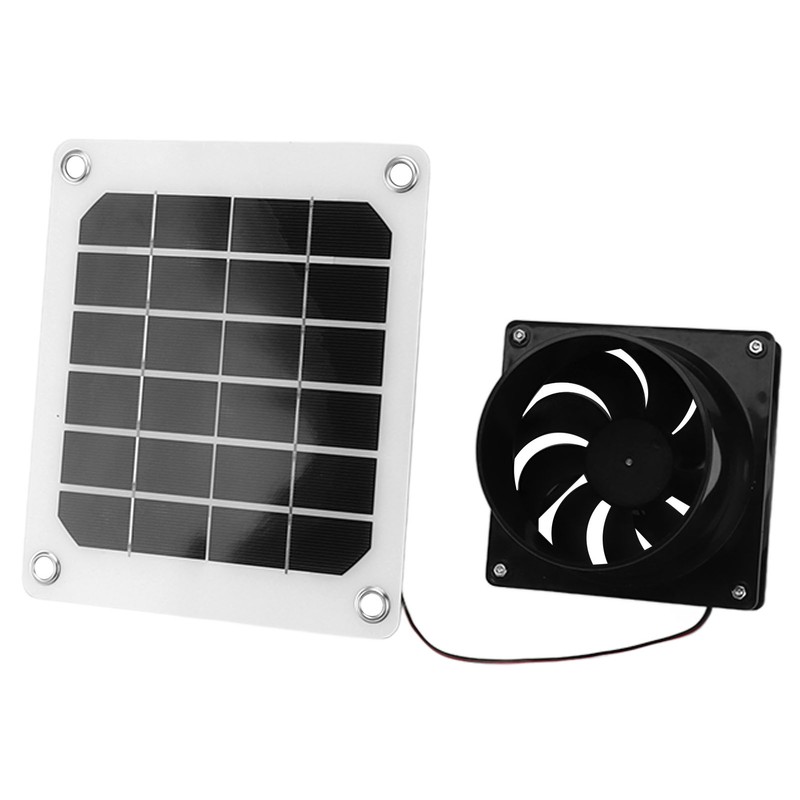 20W Solar Panel Exhaust Fan Kit with Protective Net 6