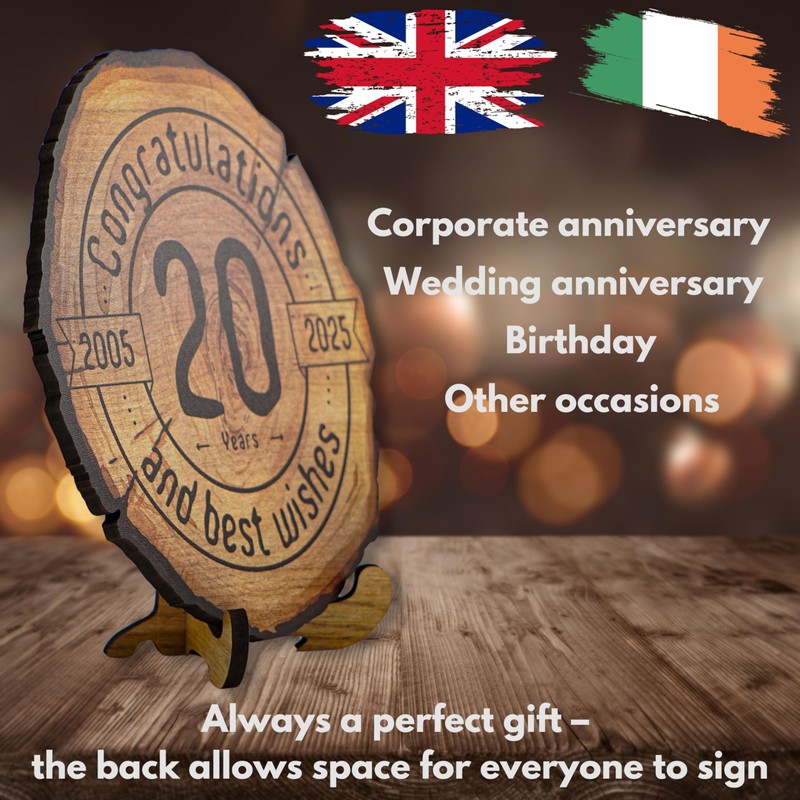 DARO Design - Wooden Disc - 20 Years - Size