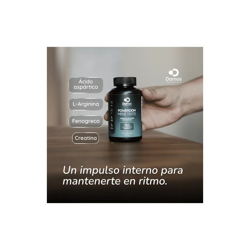 Domos Powerdom Testo Creatina Arginina Fenogreco 120 Cáps