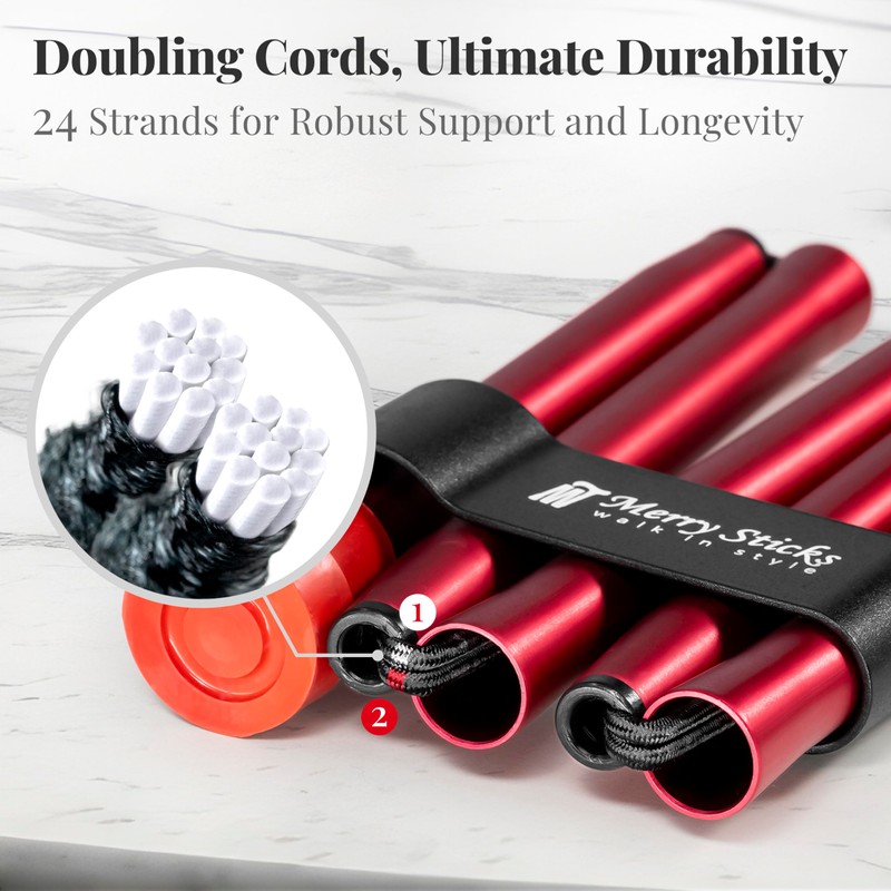 [Combo] Merry Sticks Lightweight Foldable Walking Canes for Women and