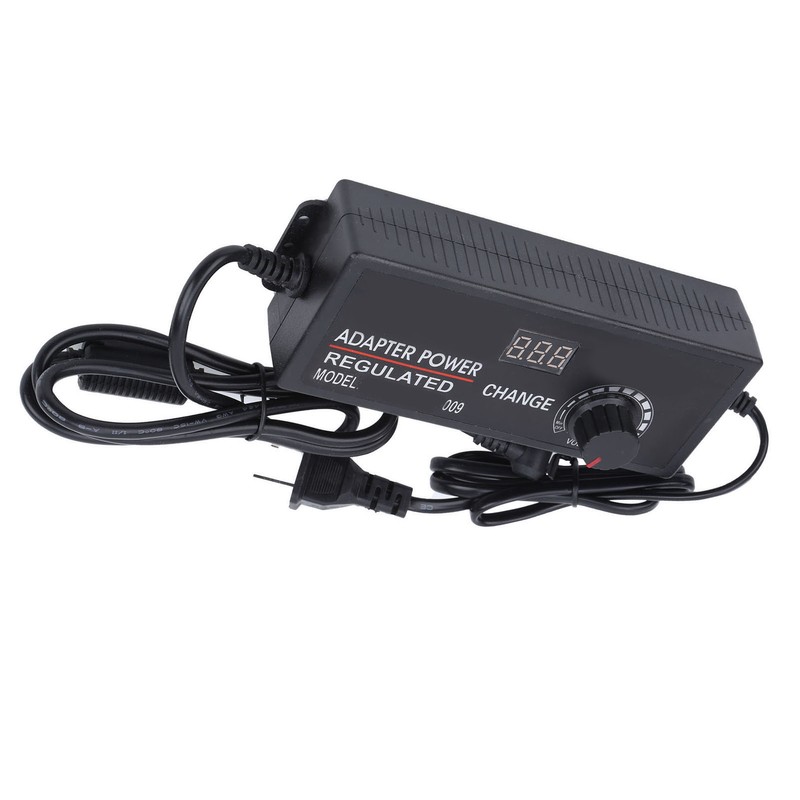Adjustable Regulated Adapter 3‑12V 10A DC Power Regulator W/Voltage Display