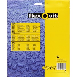 Flexovit Waterproof Sanding Sheets 230 x 280 mm Medium 240 Grit (3) FLV26302