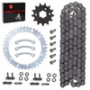 Heavy Duty O-Ring Drive Chain And Drive Sprockets Kit Compatible