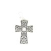 Blazin Roxx Rhinestone Silver Cross Pendant
