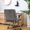 Hoolerry 4 Pcs Salon Chair Cover, Clear Square Chair Protectors,