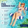 4-in-1 Inflatable Pool Hammock Float for Adults – Foldable Water
