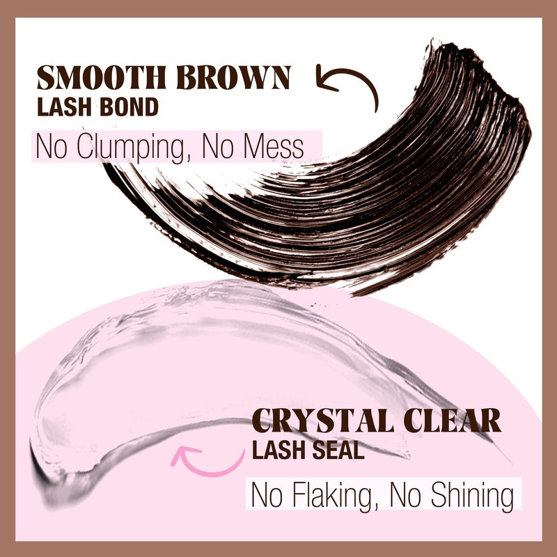 Mavphnee Lash Bond and Seal Brown Lash Glue Strong Hold