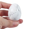 Fekuar Stone Egg Figurine, Polished Healing Crystal Easter Eggs Sphere