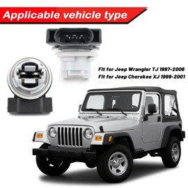 PGTOPONE Turn Signal and Front Parking Lamp Socket Set Kit for Jeep 1997-2006 Wrangler TJ & Unlimited, 1999-2001 Cherokee XJ (97-06)