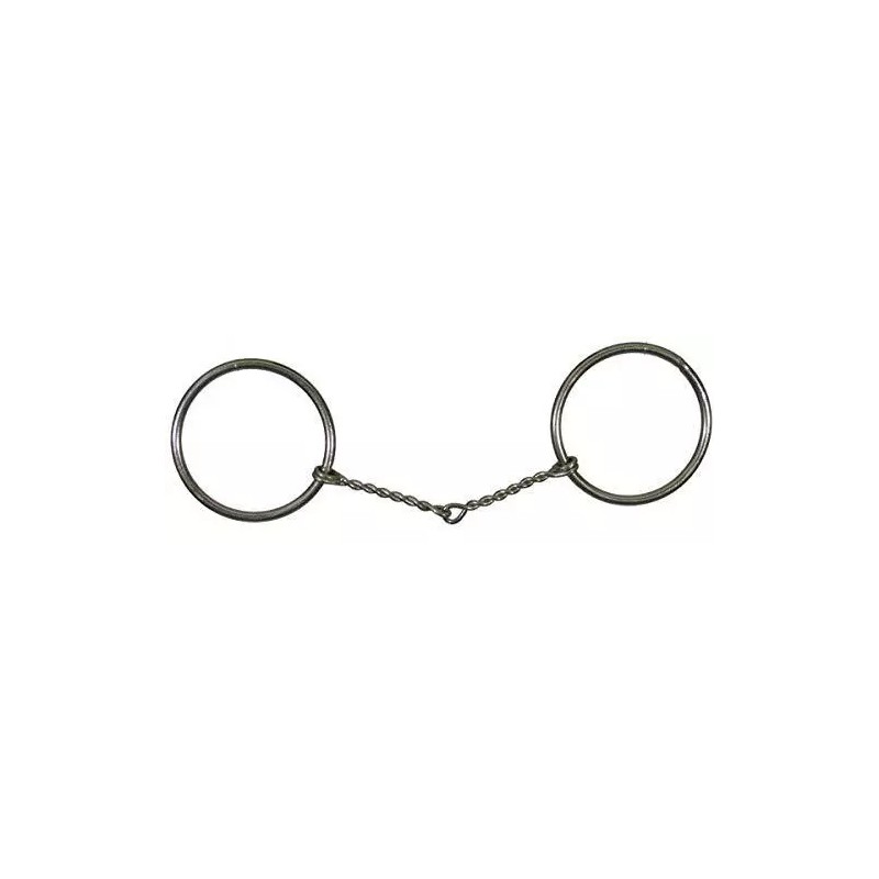 Showman Nickel Plated O-Ring Snaffle Bit