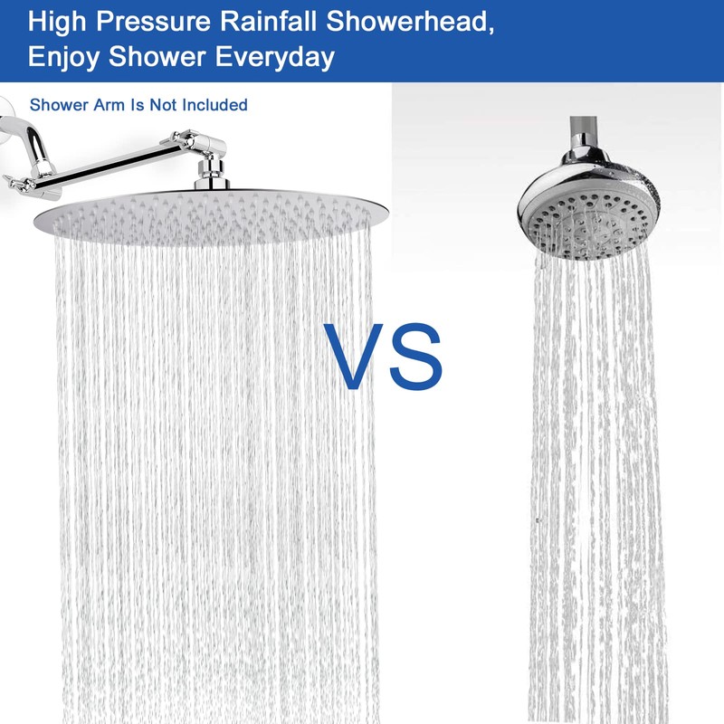 NearMoon Rain Shower Head, Ultra-Thin Design-Pressure Boosting, Awesome Some Experience,