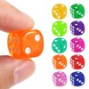 SGERUFZ 27-Piece 6-Sided Dice Set 14 mm D6 Dice with