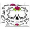 Black Lacey Web & Red Roses Sugar Skull Day of
