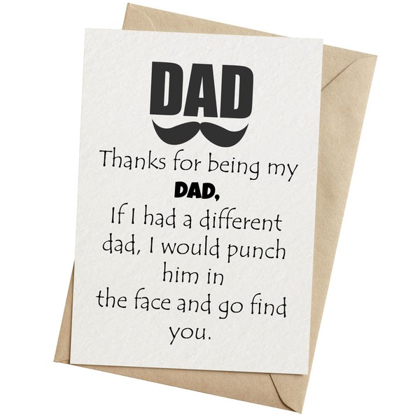 Thanks for being my DAD card - Fathers Day Card