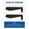 ANONEMOTO Coffin Cut Handguards Gloss Black Hand Guards Fit for