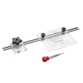 POWERTEC 71376 Cabinet Hardware Jig Kit, Drilling Guide for Installation of Handles Knobs, Drawer Pull Jig, Cabinet Template Tool for Handles and Pulls