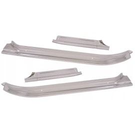 COUNTERPART AUTOMOTIVE 1973 1974 1975 1976 CHEVY GMC TRUCK DOOR SILL PLATES FRONT & REAR SET 4 PCS