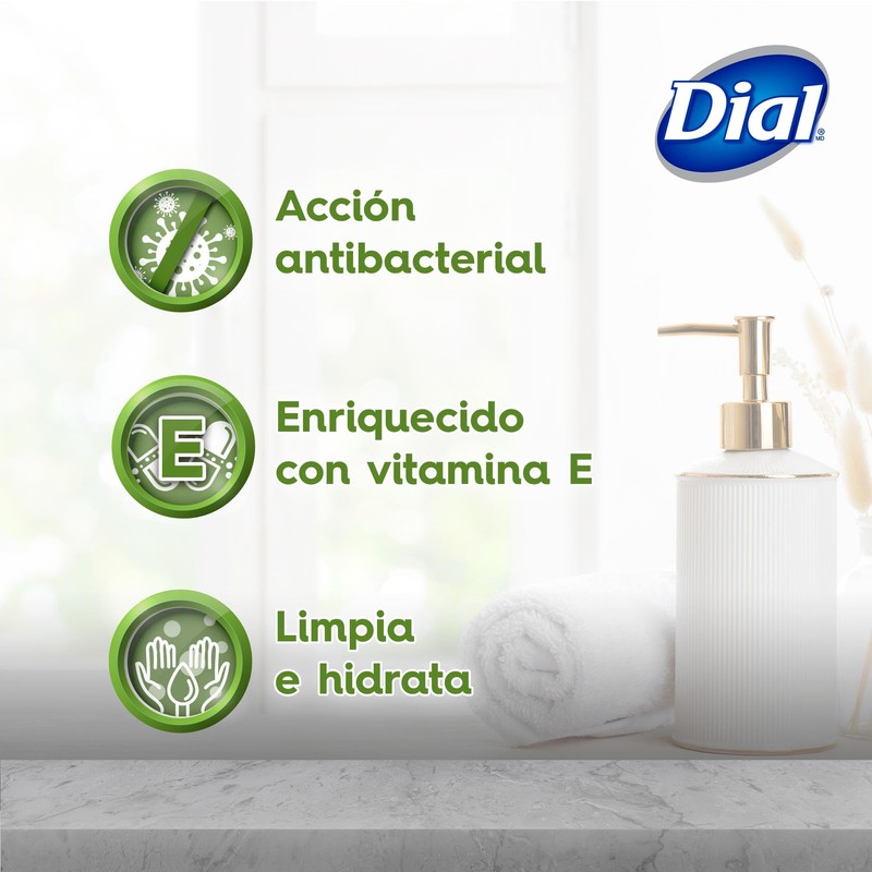 DIAL Repuesto de jabón líquido para manos, Uva & Pera,