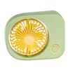 Small Desktop Fan Portable 115 Degreees Wind Direction Adjustment Cute