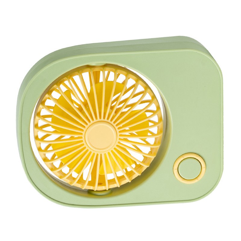 Small Desktop Fan Portable 115 Degreees Wind Direction Adjustment Cute