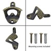 Luwanburg 15 PCS Vintage Wall Mounted Bottle Opener Bulk Cast