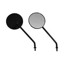 Bike Parts Center 6030 Motorcycle Mirror, No. 12: 0.3 inches (8 mm), Round, Black, Honda/Suzuki Series