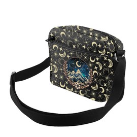 AKTAP A Court Of And Roses Series Gifts Book Lover Crossbody Bag City of Stars Light Shoulder Purse Bag For Travel Daily Use (CB, City of Stars Light Black H CB-HT2)