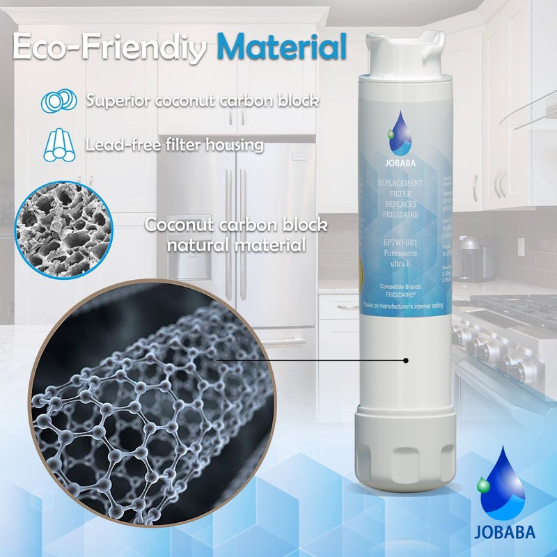EPTWFU01 Water Filter Replacement, Compatible with Frigidaire EPTWFU01, Pure Source