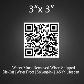 Rick Roll Prank Funny QR Code Car Window Peeker Sticker Vinyl Waterproof