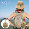 PFFY Bucket Hat for Women Men with Chin Strap Waterproof
