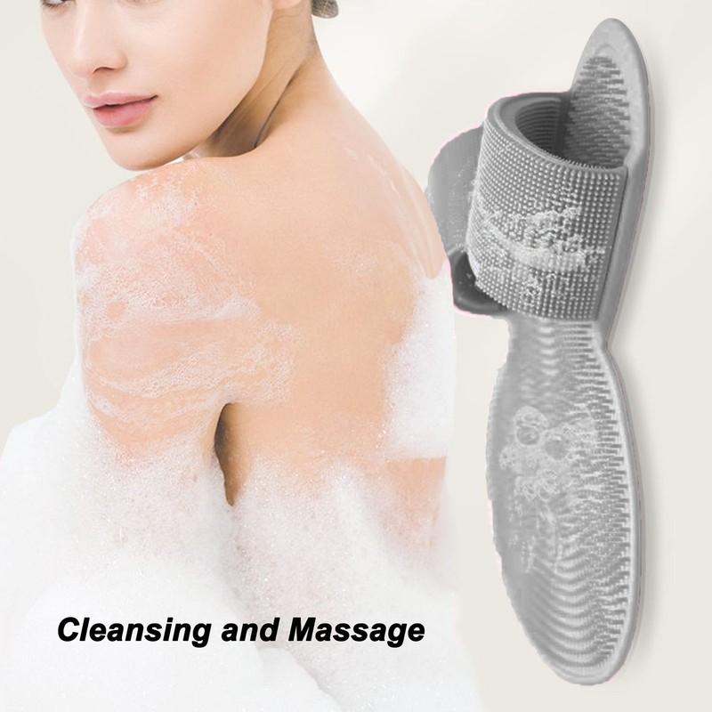 Foot Scrubber Shower Mat with Strong Suction Cups Prevent Slip