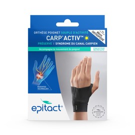 Epitact - Soft Day Carpal Tunnel Syndrome Orthosis - CARP'ACTIV - Left Hand, Large
