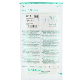 VASCO Surgical Gloves Free PF, Latex-Free, Sterile, Size 7.5