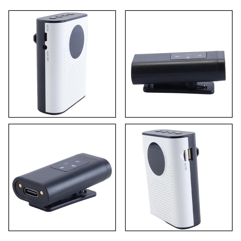 Durlo Voice Amplifier with Magnetic Wireless Lavalier Microphone, Portable Amplifier