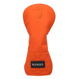 Golf Club Headcover Overflow Orange Wood Cover Driver Fairway Wood Utility Hybrid Headcover with Number Tag