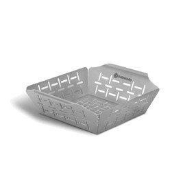 Barbecue Basket for Vegetables, Stainless Steel, Vegetable Basket for Gas Barbecue, Dishwasher Safe