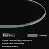 sourcing map 12pcs Watch Crystal Glass Lens, 29mm Flat Round