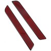 TCMT Red Reflector Latch Covers Hard Saddlebag Visibility Fits For