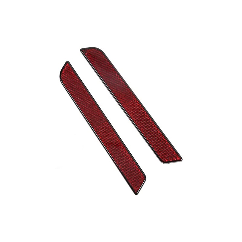 TCMT Red Reflector Latch Covers Hard Saddlebag Visibility Fits For