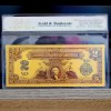100mg 24K Gold 1899 $2 Two Dollar Bill Silver Certificate