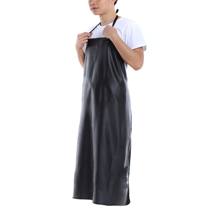 BESTCYC Men's Black Heavy Duty Waterproof Stain Resistant PVC Extra